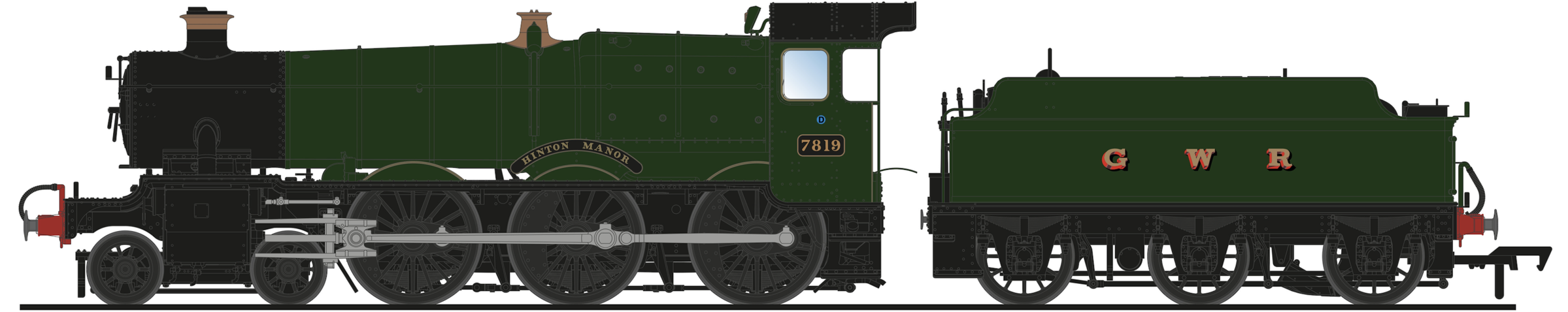 Accurascale ACC2508-7819 GWR 7800 Manor 7819 Hinton Manor Image