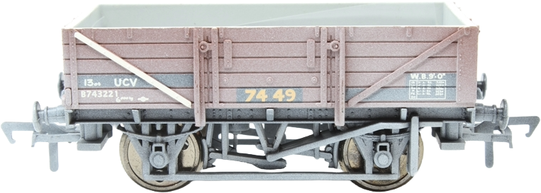 Bachmann 33-077B Great Western Railway 5 Plank 13T China Clay Wagon British Railways Bauxite B743221 Image