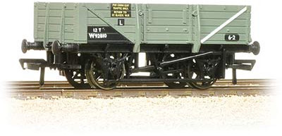Bachmann 33-079B Great Western Railway 5 Plank 13T China Clay Wagon British Railways Grey W92810 Image