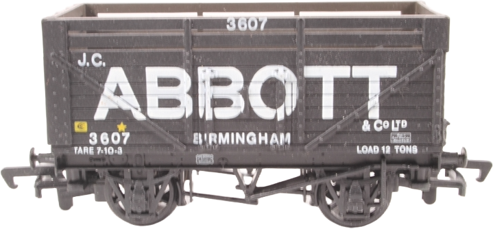 Bachmann 33-150 British Railways 7 Plank Wagon J.C. Abbott & Company Limited Grey 3607 Image