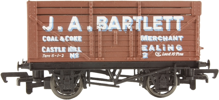 Bachmann 33-155 British Railways 7 Plank Wagon J.A. Bartlett Bauxite 2 Image