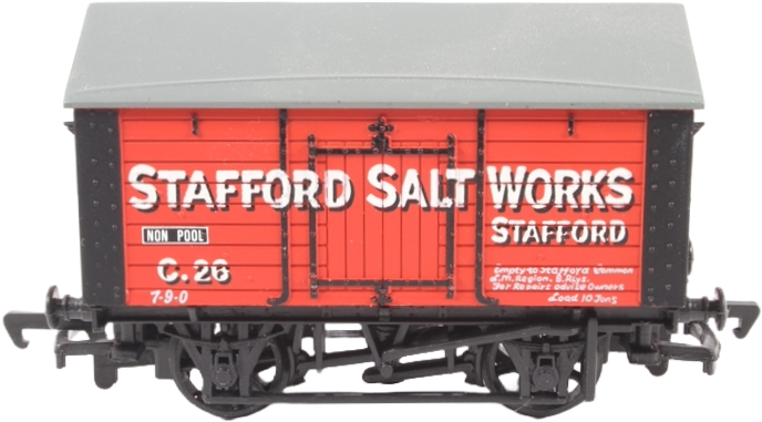 Bachmann 33-181 British Railways 10T Salt Van Stafford Salt & Alkali Company Limited Red C26 Image