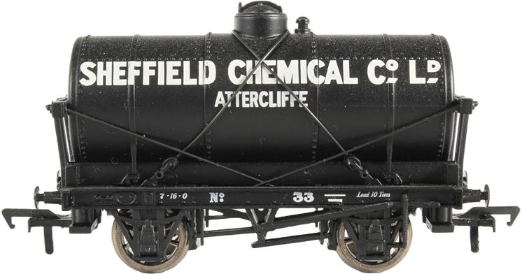 Bachmann 33-500Z British Railways 14T Tank Sheffield Chemical Company Limited Black 33 Image