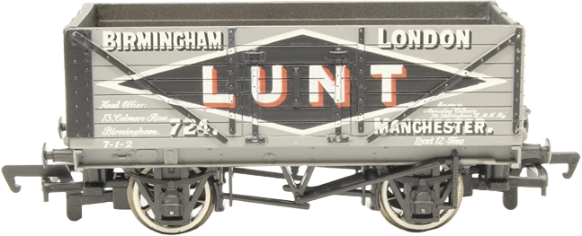 Bachmann 33-031 British Railways 7 Plank Wagon Lunt Brothers Grey 724 Image
