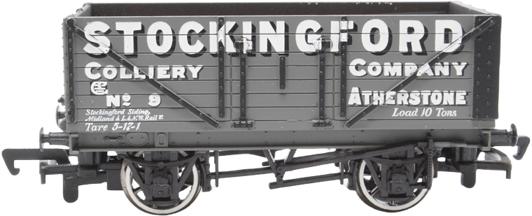 Bachmann 33-032 British Railways 7 Plank Wagon Stockingford Colliery Company Grey 9 Image