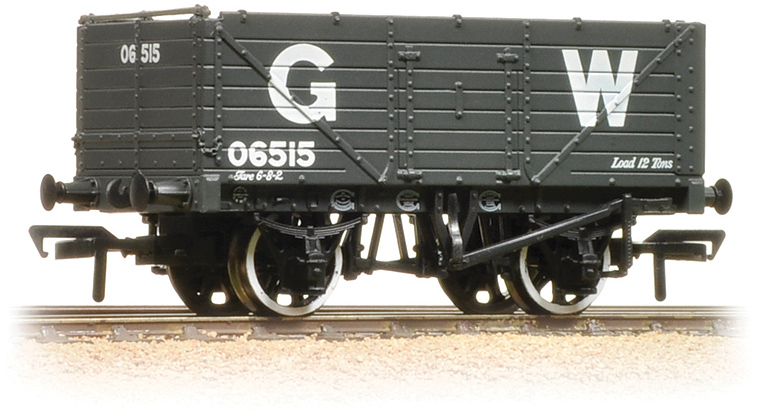 Bachmann 37-087 British Railways 7 Plank Wagon Great Western Railway Grey 06515 Image