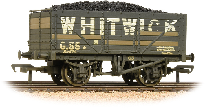 Bachmann 37-092 British Railways 7 Plank Wagon Whitwick Colliery Grey G55 Image