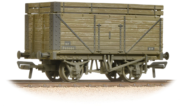 Bachmann 37-209 British Railways 8 Plank Wagon British Railways Grey P63984 Image