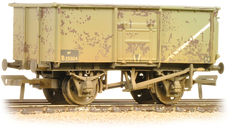 Bachmann 37-253B British Rail MCO/MCV/MXV 16T Steel Mineral British Railways Grey B25304 Image