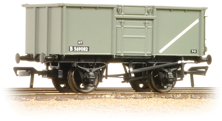 Bachmann 37-378 British Rail MCO/MCV/MXV 16T Steel Mineral British Railways Grey B569082 Image