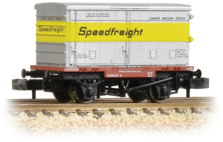 Bachmann 37-991 British Rail FAV Conflat A British Railways Bauxite B503040 Image