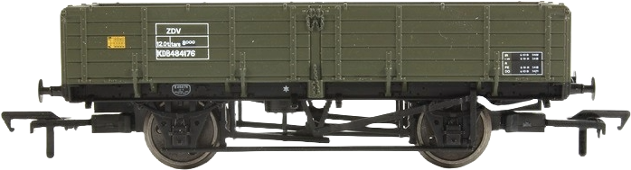 Bachmann 38-702 British Railways 12T Pipe Wagon British Rail Departmental Olive Green KDB484176 Image