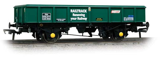 Bachmann 38-100B British Rail PNA 34T Ballast/Spoil Open Wagon CAIB Rail Holdings Railtrack Green CAIB3611 Image