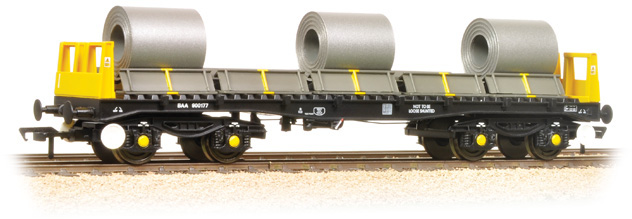 Bachmann 38-351A British Rail BAA/BAB 40ft Bogie Steel British Rail Railfreight Metals Sector 900177 Image