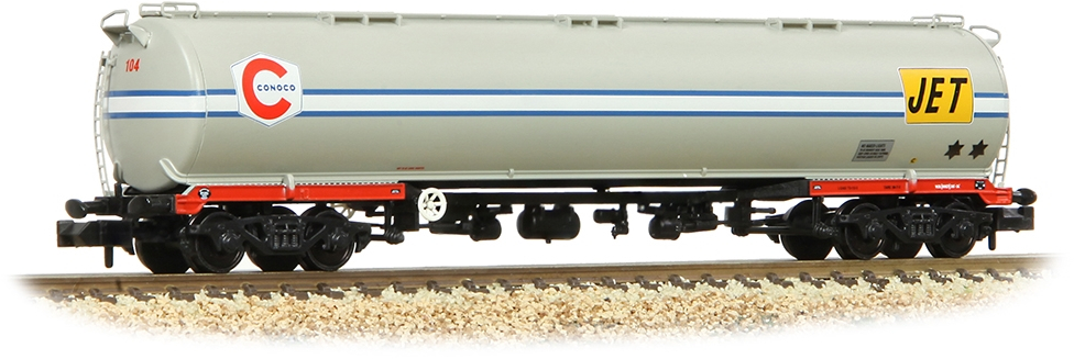 Graham Farish 373-563A British Rail TEA 100T+ Bogie Tank Jet-Conoco Light Grey 104 Image