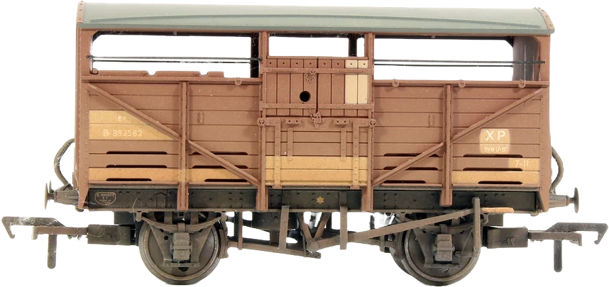 Bachmann 37-715 Great Western Railway 8T/12T Cattle Wagon British Railways Bauxite B893582 Image