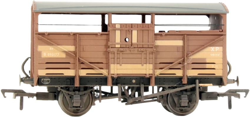 Bachmann 37-715 Great Western Railway 8T/12T Cattle Wagon British Railways Bauxite B893177 Image