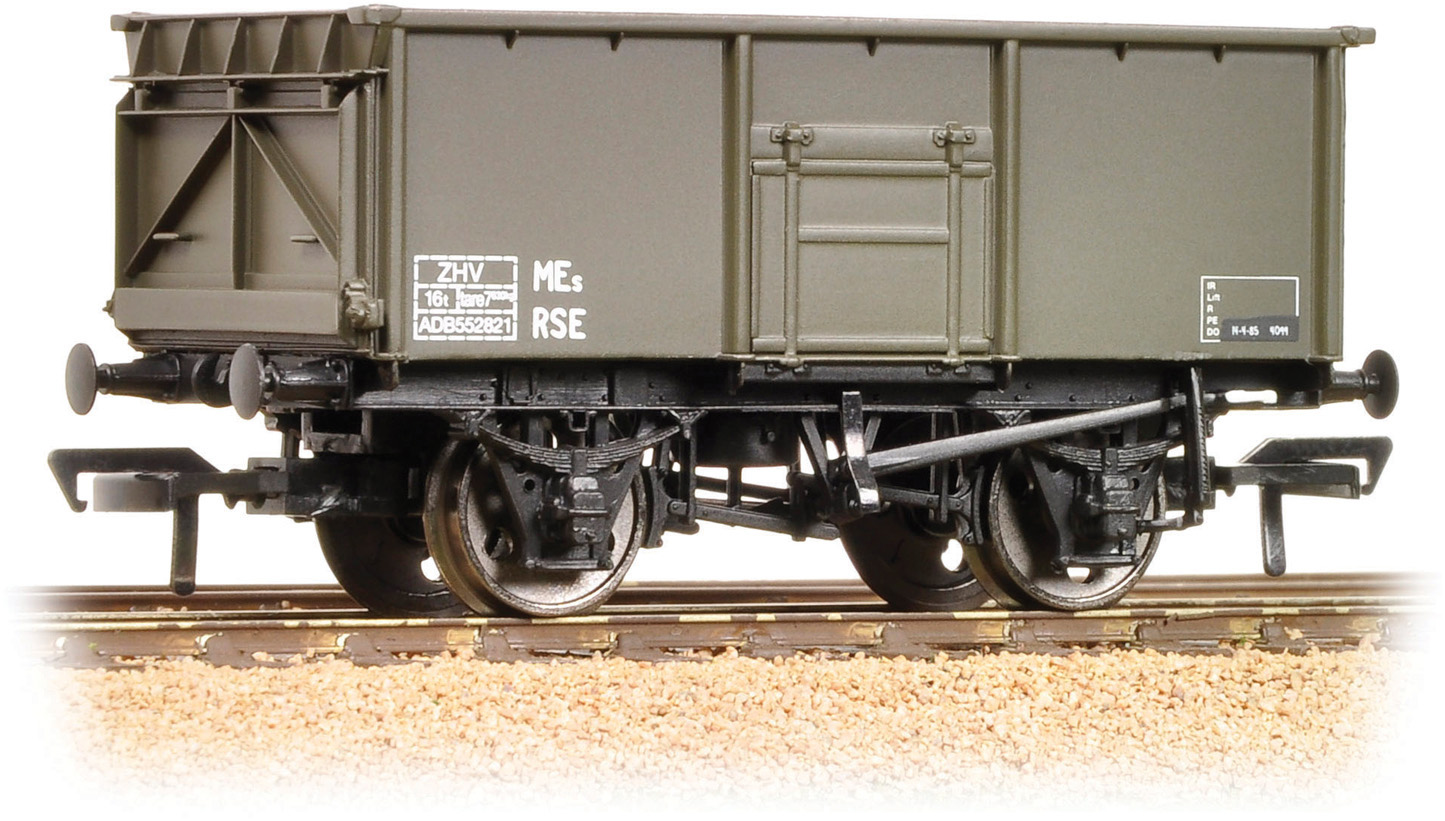 Bachmann 37-255 British Rail MCO/MCV/MXV 16T Steel Mineral British Rail Departmental Olive Green ADB552821 Image