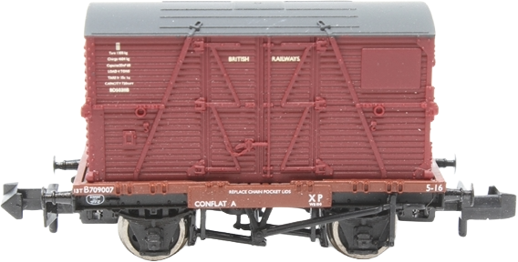 Graham Farish 377-328A British Rail FAV Conflat A British Railways Bauxite B709007 Image