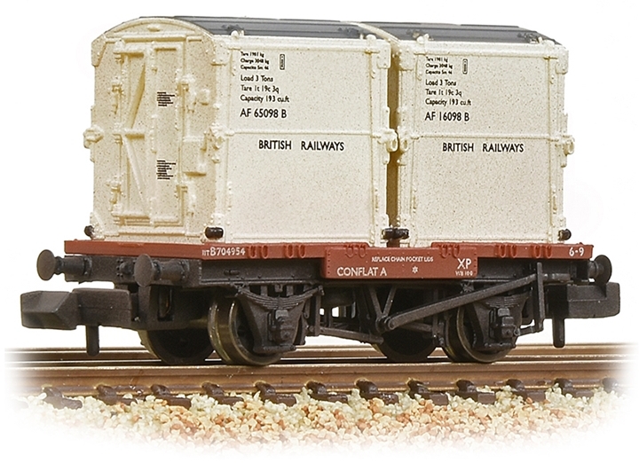 Graham Farish 377-340 British Rail FAV Conflat A British Railways Bauxite B704954 Image