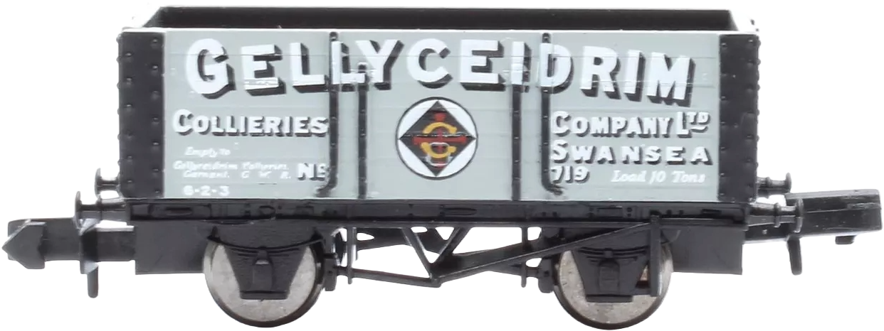 Graham Farish 373-182 British Railways 7 Plank Wagon Gellyceidrim Collieries Company Limited Grey 719 Image