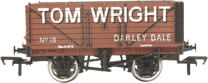 Bachmann 37-075V British Railways 7 Plank Wagon Tom Wright Brown 19 Image