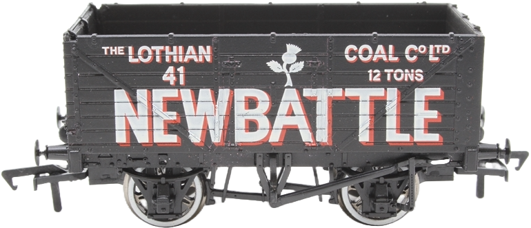 Bachmann 37-076U British Railways 7 Plank Wagon Lothian Coal Company Limited Newbattle 41 Image