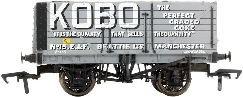 Bachmann 37-078 British Railways 7 Plank Wagon E. & F. Beattie Limited KOBO 15 Image