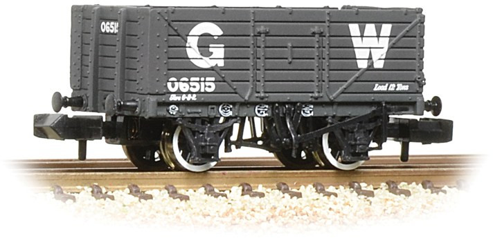 Graham Farish 377-088 British Railways 7 Plank Wagon Great Western Railway Grey 06515 Image