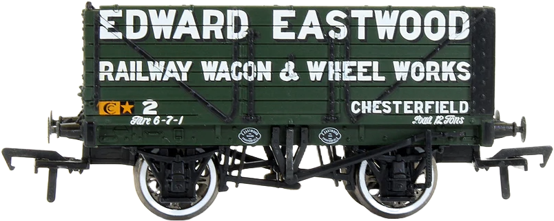 Bachmann 37-080K British Railways 7 Plank Wagon Edward Eastwood Green 2 Image