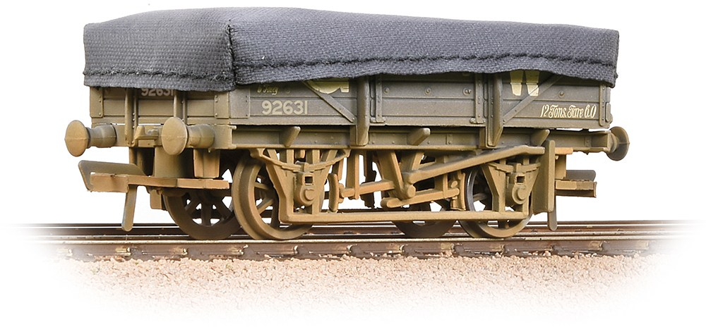 Bachmann 33-088A Great Western Railway 5 Plank 13T China Clay Wagon Great Western Railway Grey 92631 Image