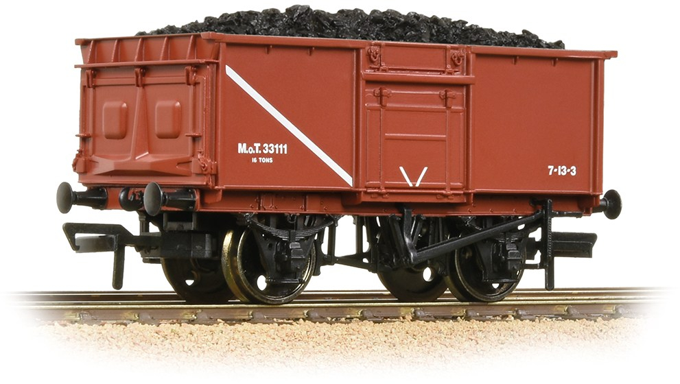 Bachmann 37-376D British Rail MCO/MCV/MXV 16T Steel Mineral Ministry of Transport Brown M.o.T.33111 Image