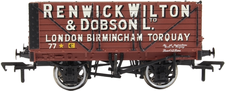 Bachmann 37-080V British Railways 7 Plank Wagon Renwick, Wilton & Dobson Limited Red 77 Image