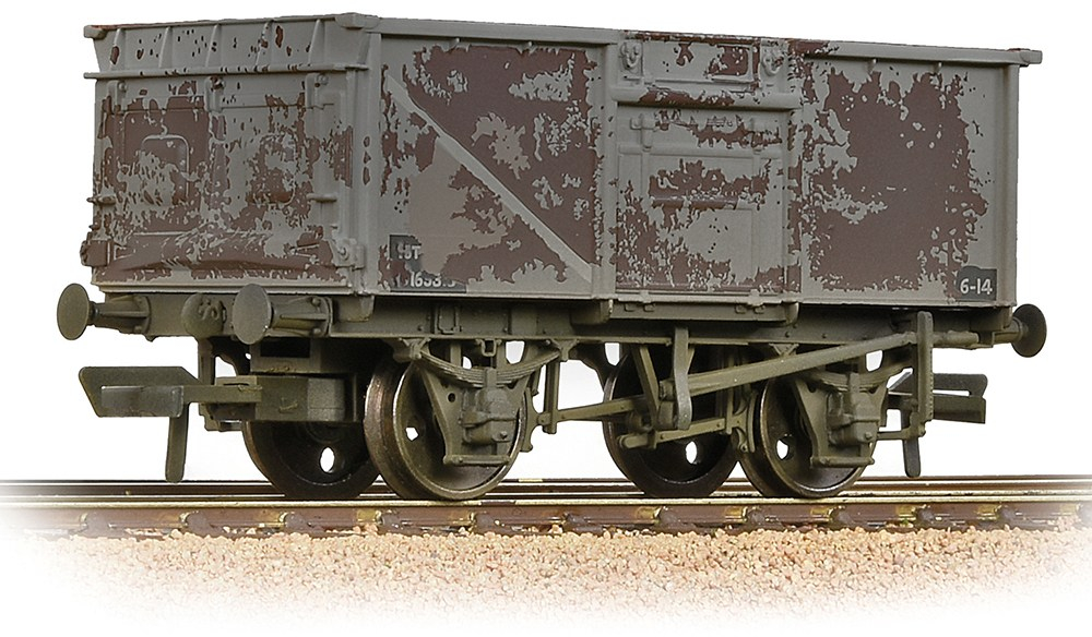 Bachmann 37-227B British Rail MCO/MCV/MXV 16T Steel Mineral British Railways Grey B42524 Image