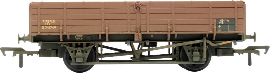 Bachmann 38-701A British Railways 12T Pipe Wagon British Railways Bauxite B741749 Image