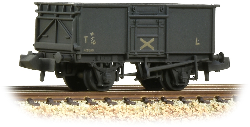 Graham Farish 377-228 British Rail MCO/MCV/MXV 16T Steel Mineral National Coal Board Dark Grey NCB 100 Image