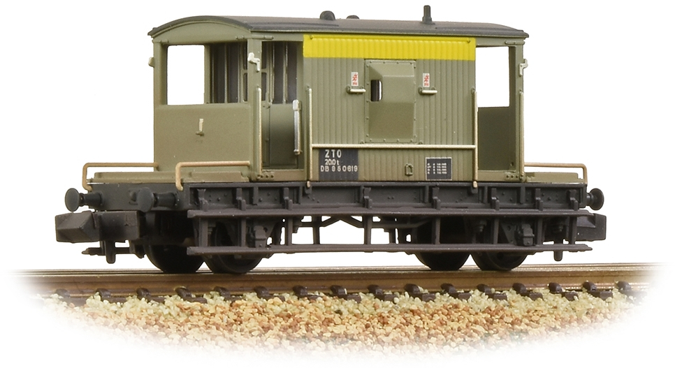 Graham Farish 377-529A Brake Van British Rail Engineers Grey & Yellow DB950619 Image