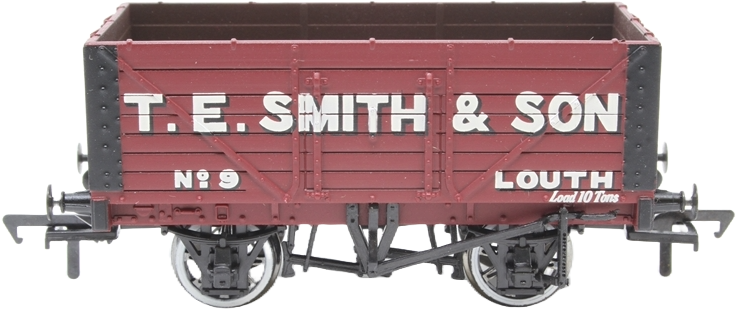 Bachmann 37-100W British Railways 7 Plank Wagon T.E. Smith & Son Red 9 Image