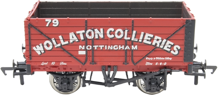 Bachmann 37-100Z British Railways 7 Plank Wagon Wollaton Collieries Red 79 Image