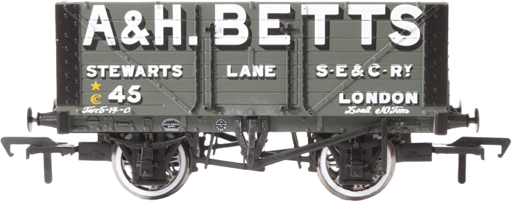 Bachmann 37-081W British Railways 7 Plank Wagon A & H Betts Grey 45 Image