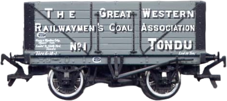 Bachmann 37-101A British Railways 7 Plank Wagon Great Western Railwaymen's Coal Association Grey 1 Image