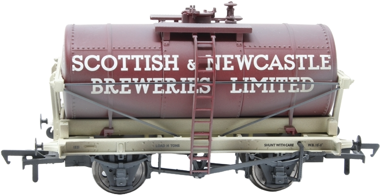 Bachmann 37-650Q British Railways 14T Tank Scottish & Newcastle Breweries Limited Maroon 113 Image