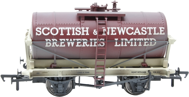 Bachmann 37-650S British Railways 14T Tank Scottish & Newcastle Breweries Limited Maroon 113 Image