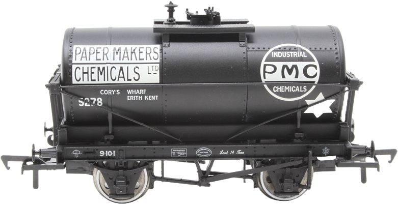 Bachmann 37-650R British Railways 14T Tank Paper Makers Chemicals Black 5278 Image
