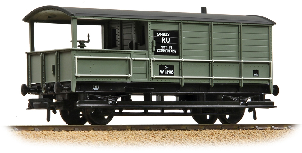 Bachmann 33-306E Great Western Railway 20t 'Toad' Brake Van British Railways Grey W114985 Image