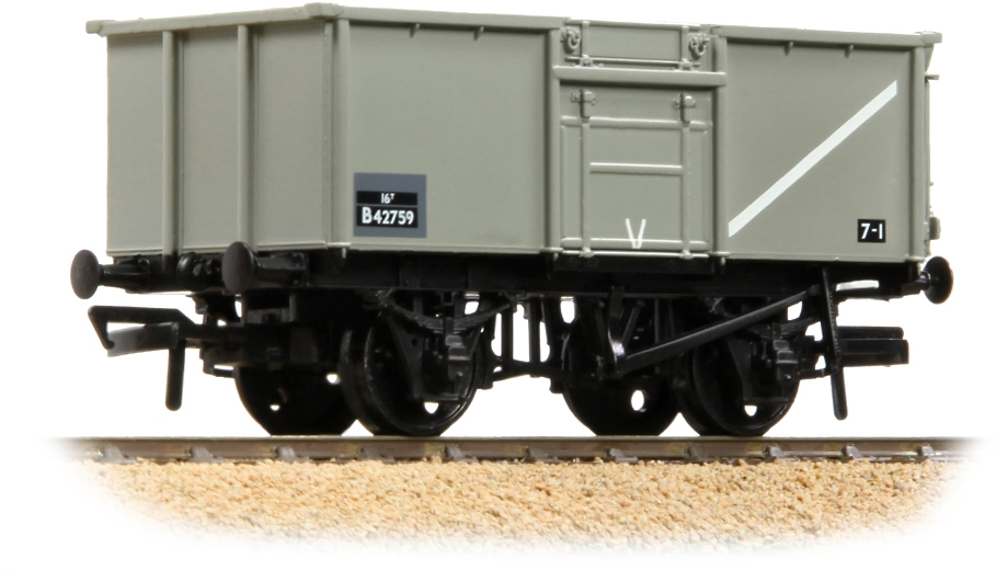 Bachmann 37-227C British Rail MCO/MCV/MXV 16T Steel Mineral British Railways Grey B42759 Image