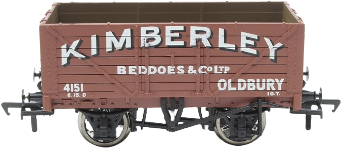 Bachmann 37-105U British Railways 7 Plank Wagon Kimberley Beddoes & Company Limited Brown 4151 Image