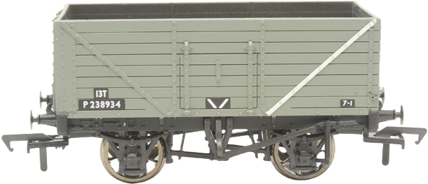 Bachmann 37-128 British Railways 8 Plank Wagon British Railways Grey P238934 Image