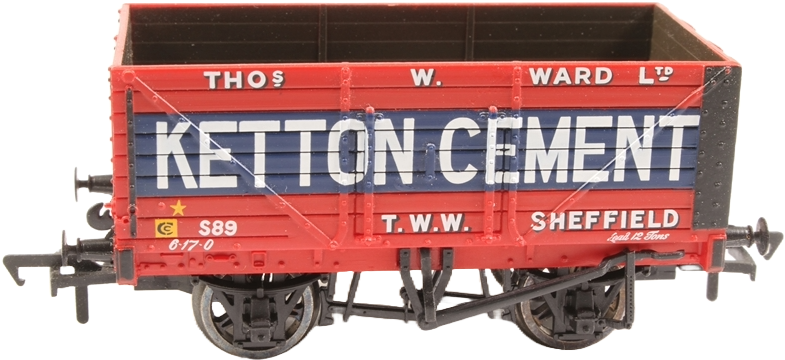 Bachmann 37-134 British Railways 8 Plank Wagon Thomas W. Ward Limited Ketton Cement S89 Image