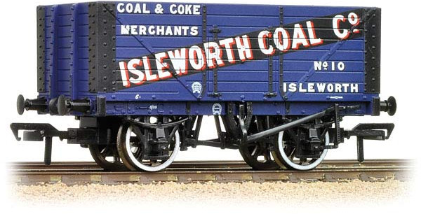 Bachmann 37-160 British Railways 8 Plank Wagon Isleworth Coal Company Blue 10 Image